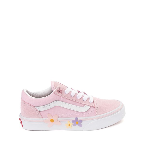 Vans Old Skool Flower Skate Little Kid Pink True White JourneysCanada