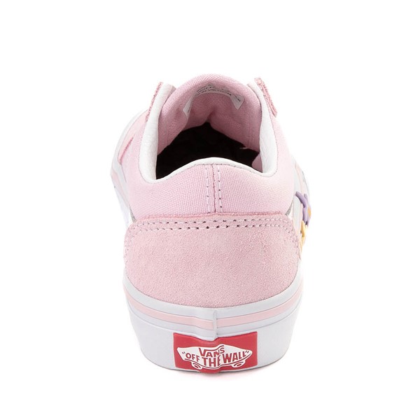 alternate view Vans Old Skool Flower Skate - Little Kid - Pink / True WhiteALT4