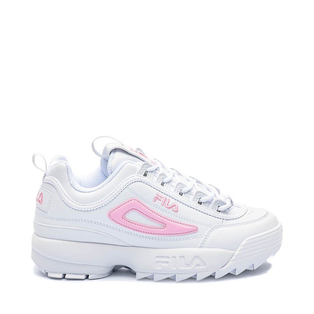 Fila Disruptor 2 Athletic Shoe - Big Kid - White / Pirouette Pink