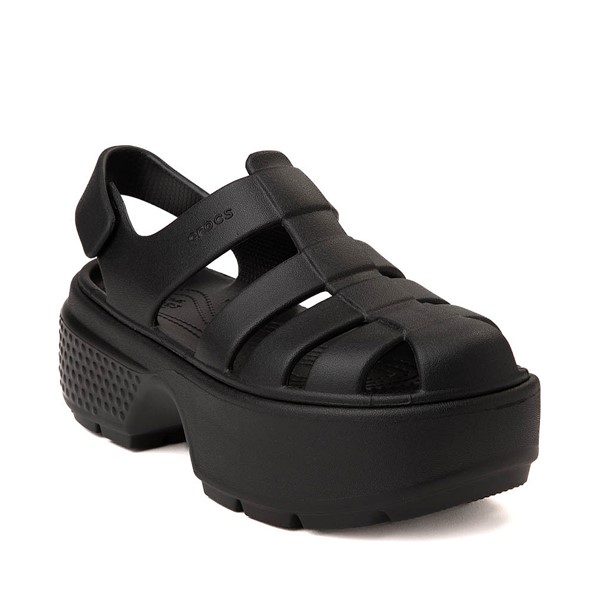 alternate view Crocs Stomp Platform Fisherman Sandal - BlackALT5