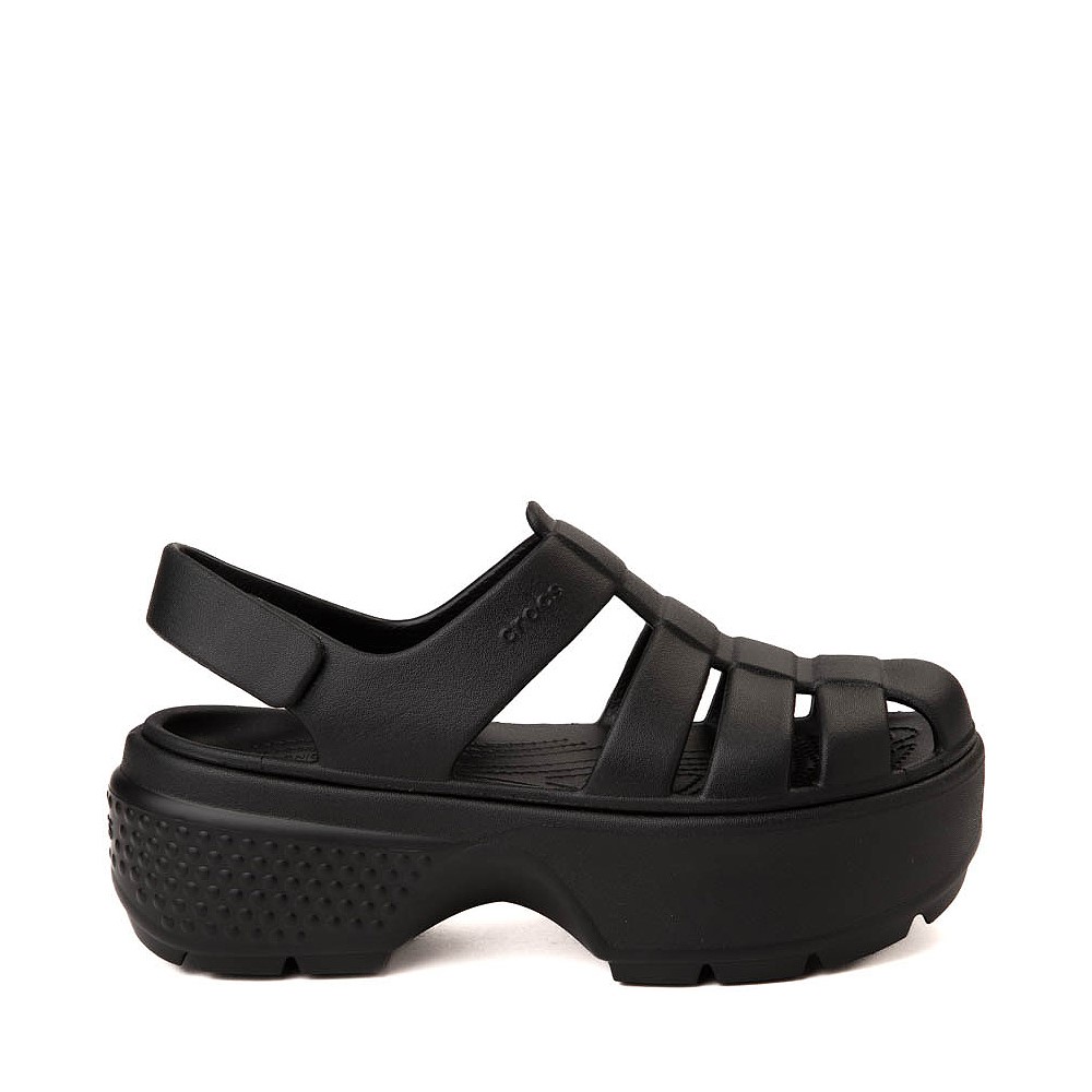 Crocs Stomp Platform Fisherman Sandal - Black