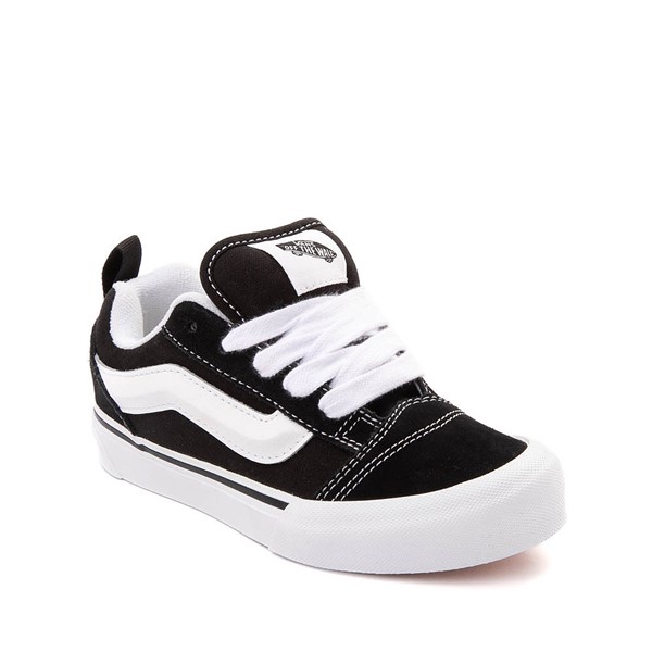 alternate view Vans Knu Skool Skate Shoe - Little Kid - Black / True WhiteALT5