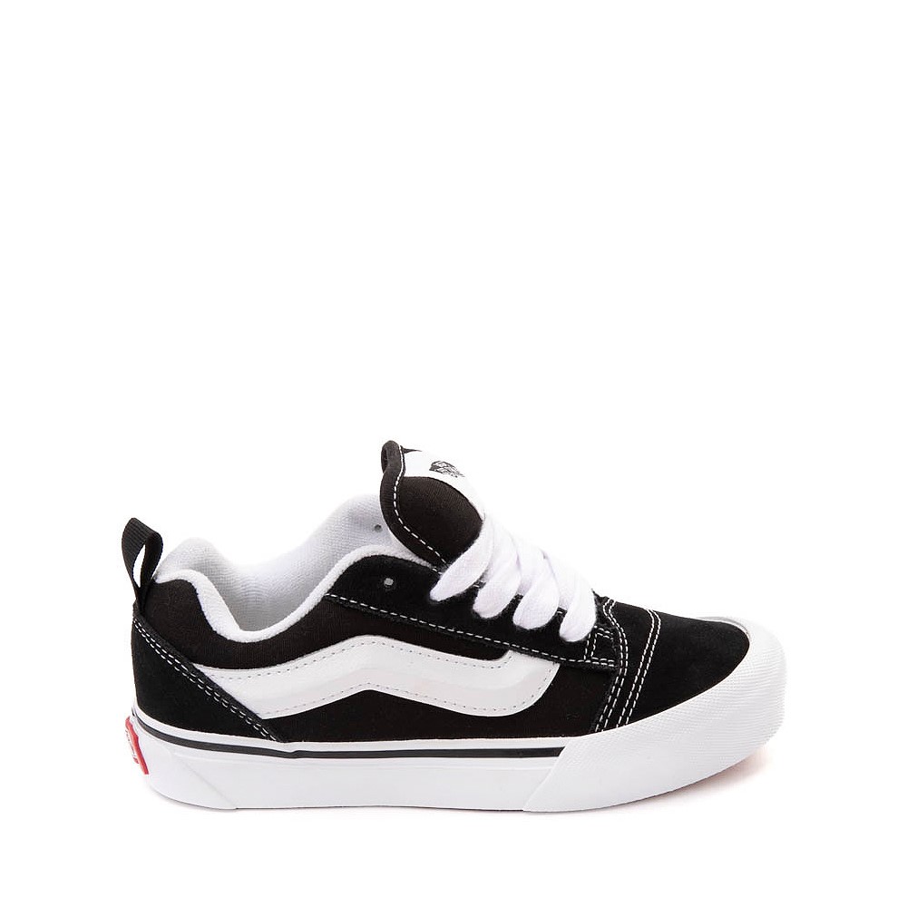 Vans Knu Skool Skate Shoe - Little Kid - Black / True White