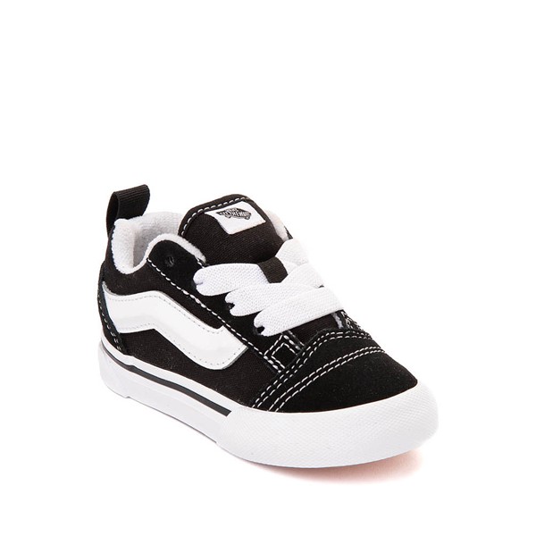 alternate view Vans Knu Skool Skate Shoe - Baby / Toddler - Black / WhiteALT5