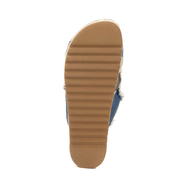 alternate view Womens Dirty Laundry Plays Platform Slide Sandal - DenimALT3