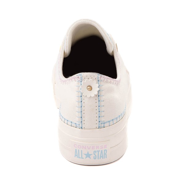 alternate view Womens Converse Chuck Taylor All Star Lo Lift Stitch Sitch Sneaker - Egret / SkyALT4