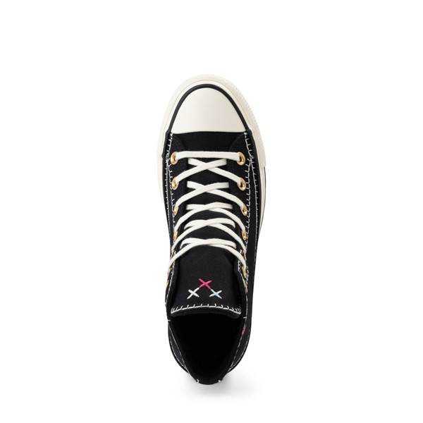 alternate view Womens Converse Chuck Taylor All Star Hi Lift Stitch Sitch Sneaker - BlackALT2