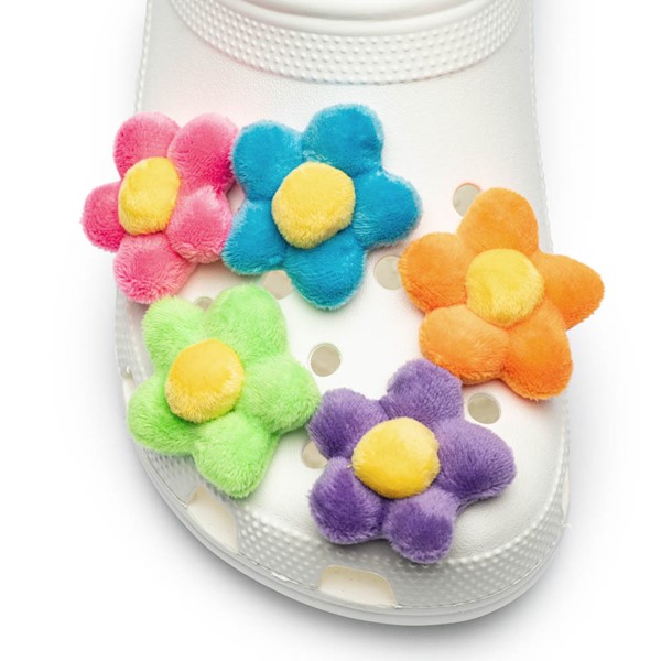 Crocs Jibbitz&trade Plush Flower Shoe Charms 5 Pack - Multicolor