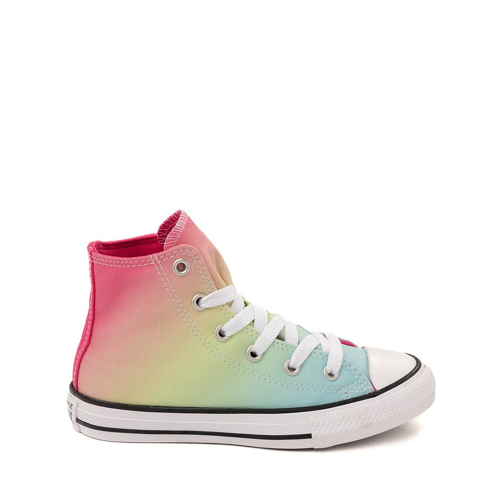 Converse Chuck Taylor All Star Hi Hyper Bright Sneaker - Little Kid - Triple Cyan / Chaos Fuchsia