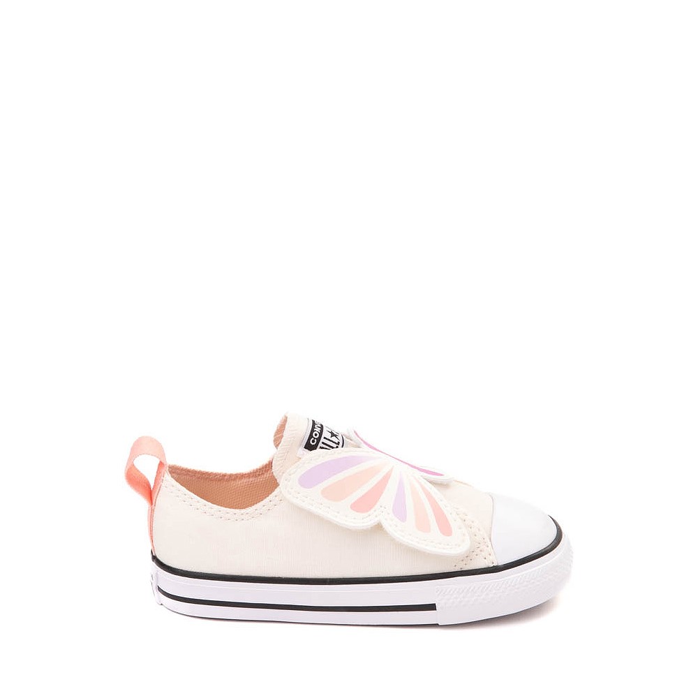 Converse Chuck Taylor All Star 1V Lo Butterflies Sneaker Baby Toddler Egret Soft Peach Pink Phase