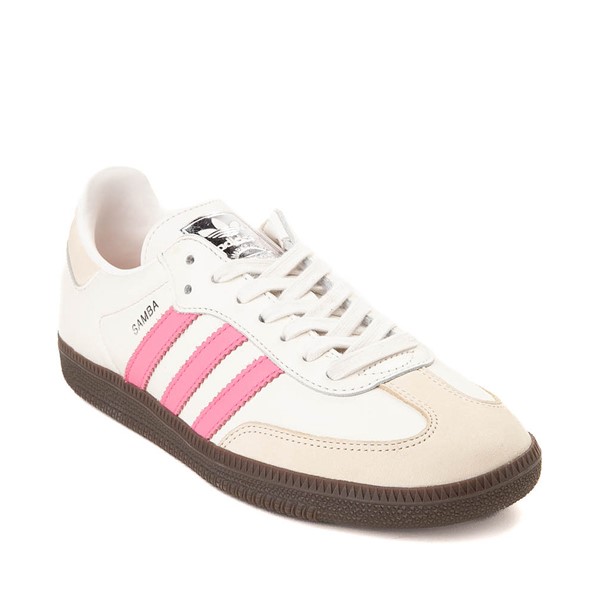 Womens adidas Samba OG Athletic Shoe Cloud White Lucid Pink Wonder White Gum