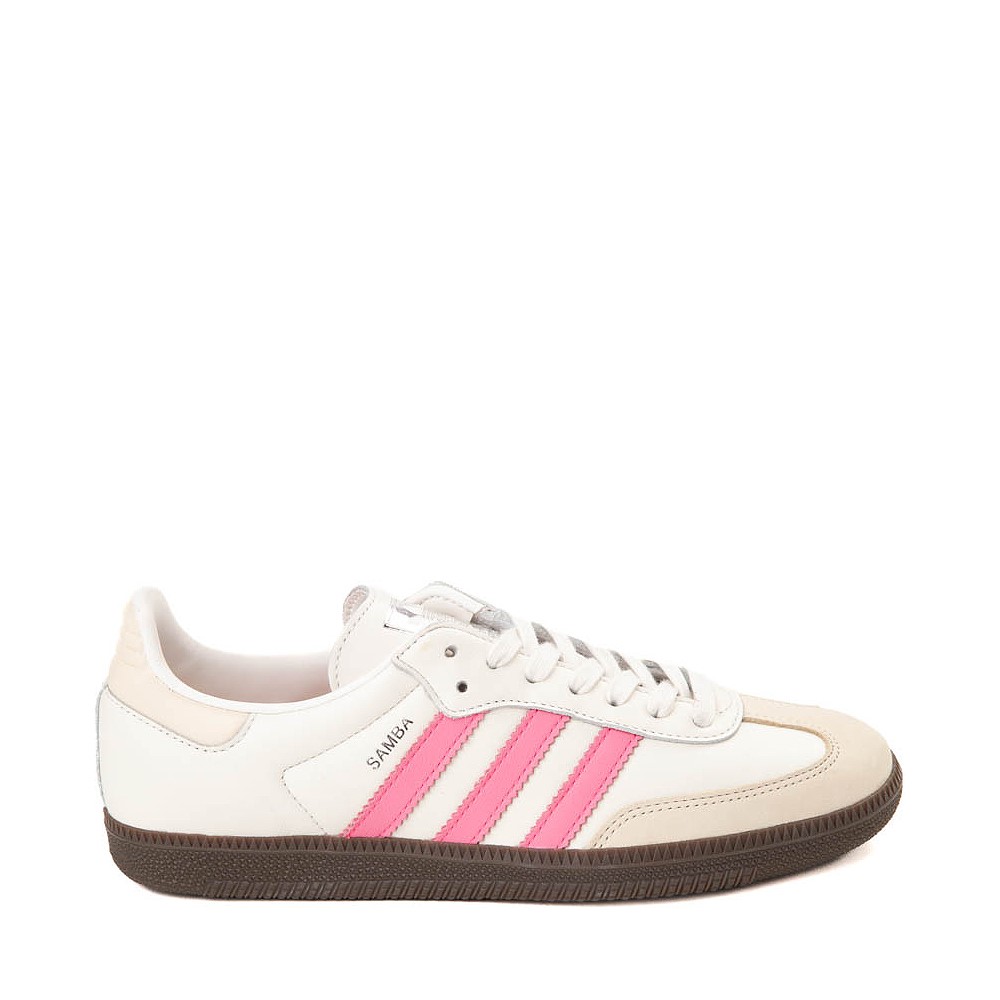 Light pink and white adidas shoes on sale