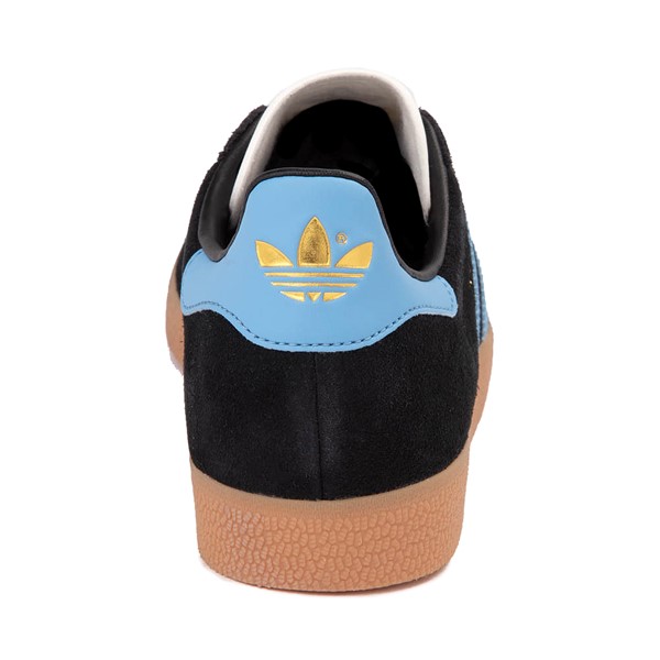 alternate view Womens adidas Gazelle Athletic Shoe - Core Black / Blue / Light BlueALT4