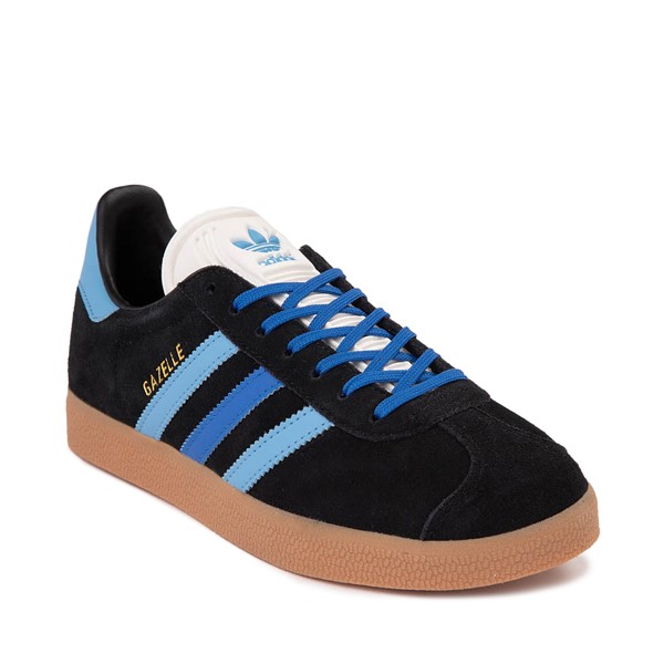 Womens adidas Gazelle Athletic Shoe Core Black Blue Light Blue