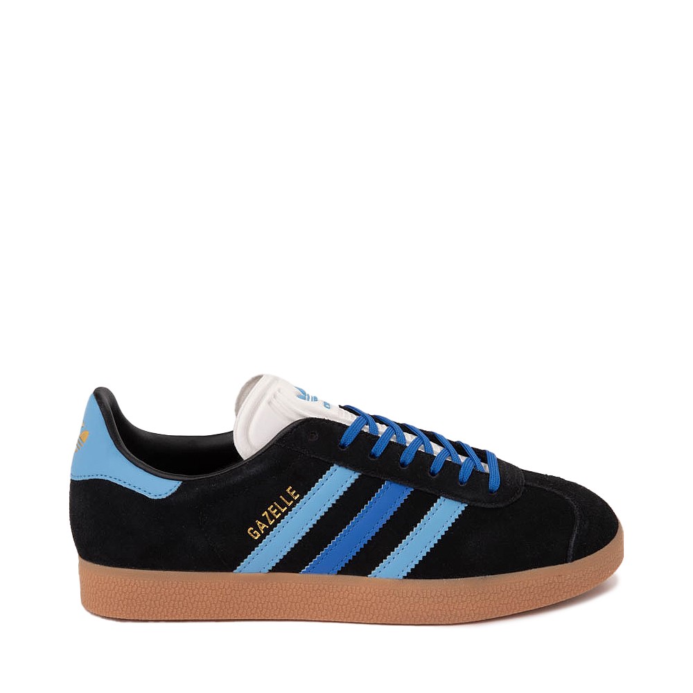 Chaussure athletique adidas Gazelle pour femmes Noire Bleu Royal Bleu clair JourneysCanada