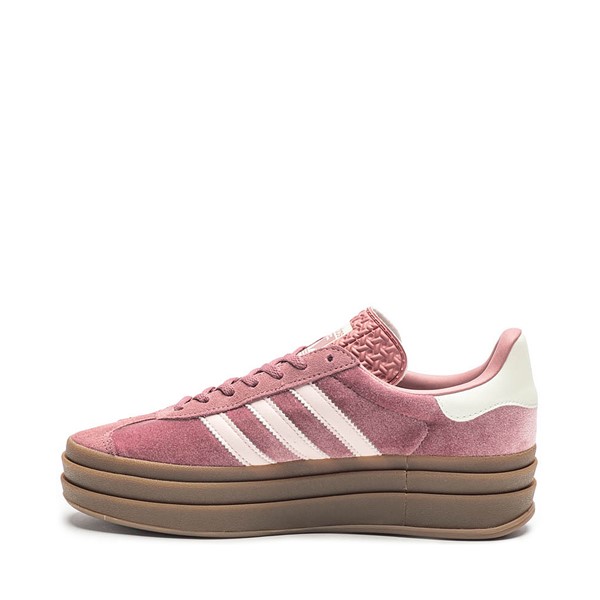 Womens adidas Gazelle Bold Athletic Shoe - Preloved Crimson / Sandy Pink Off White