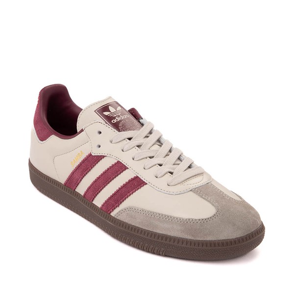 alternate view Mens adidas Samba OG Athletic Shoe - Putty Gray / Maroon / Gold Metallic / GumALT5