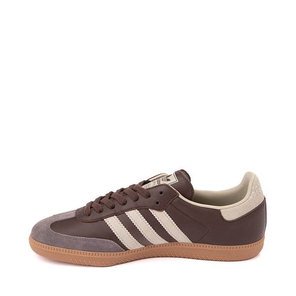 alternate view Mens adidas Samba OG Athletic Shoe - Brown / Putty Gray / Gold Metallic / GumALT1