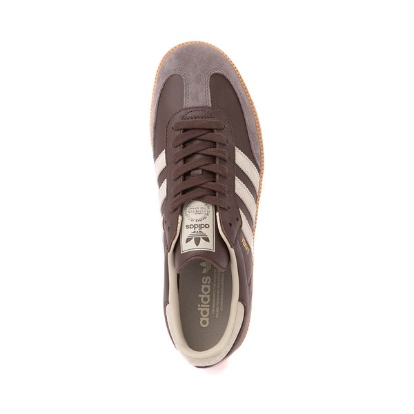 alternate view Mens adidas Samba OG Athletic Shoe - Brown / Putty Gray / Gold Metallic / GumALT2