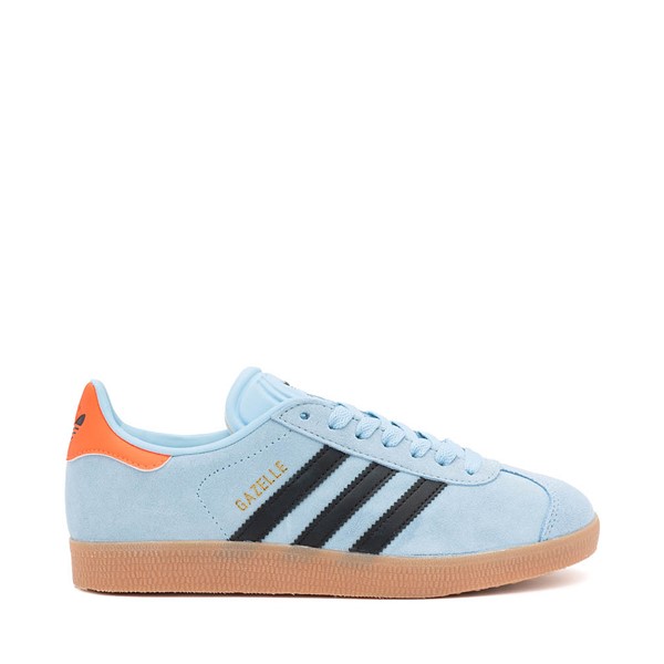 Chaussure athletique adidas Gazelle pour hommes Bleu pale Noire Gomme