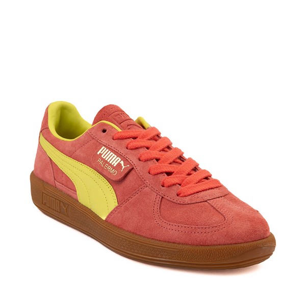 alternate view Womens PUMA Palermo Athletic Shoe - Salmon / Lime Sheen / GumALT5