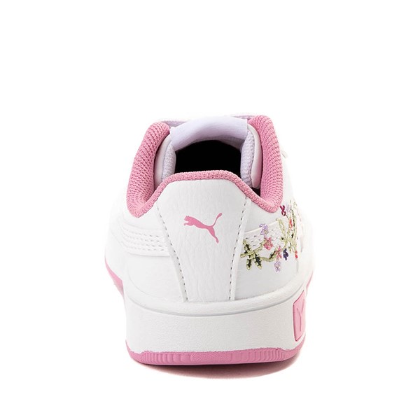 PUMA Carina Street Floral Athletic Shoe Baby Toddler PUMA White Mauved Out