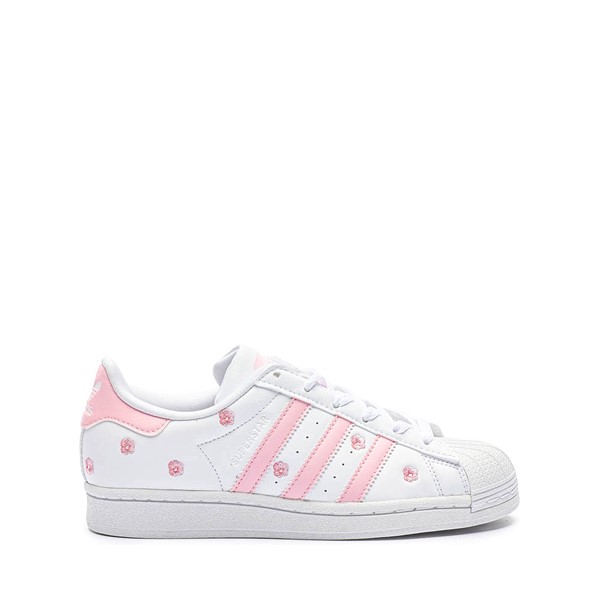 adidas Superstar Athletic Shoe - Big Kid White / Clear Pink