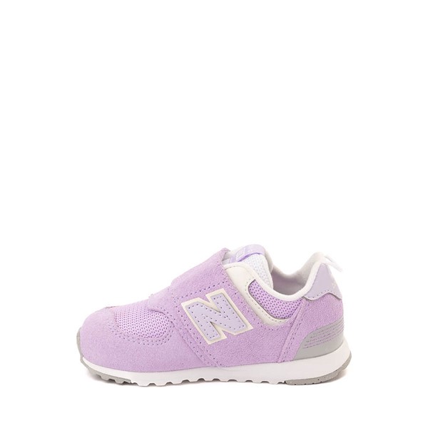 New Balance 574 NEW-B Hook & Loop Athletic Shoe - Baby / Toddler Lilac Lavender