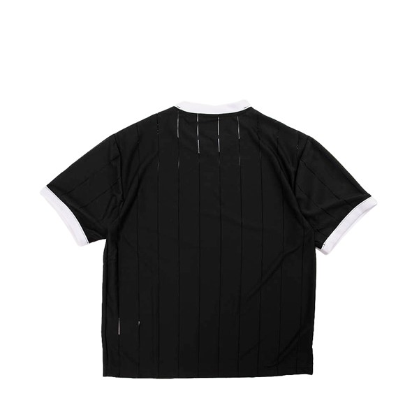 Womens adidas 3-Stripes Cropped Jersey Tee - Black