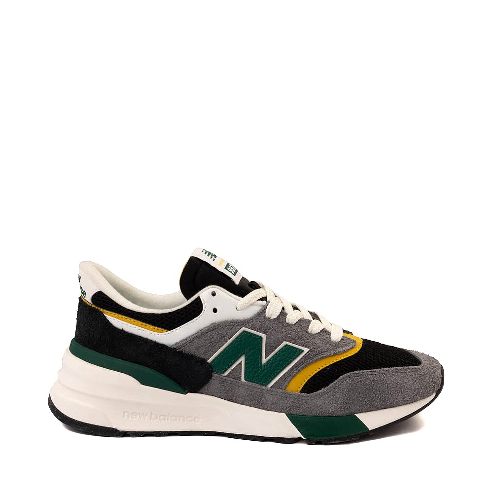 Mens New Balance 997R Athletic Shoe - Black / Green / Yellow