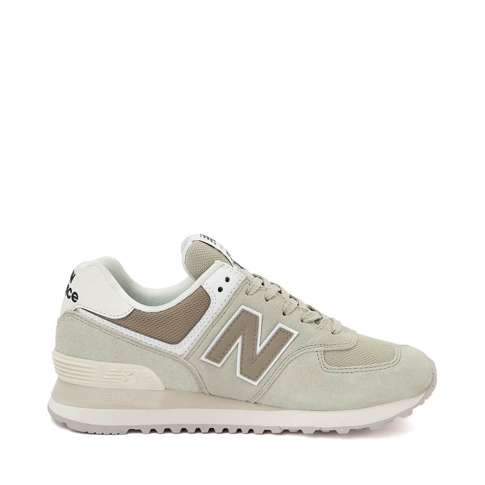 Chaussure athlétique New Balance 574 pour femmes - Vert olive / Vert kaki / Crème