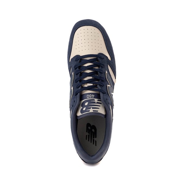 alternate view New Balance 480 Athletic Shoe - Navy / Linen / Vintage IndigoALT2