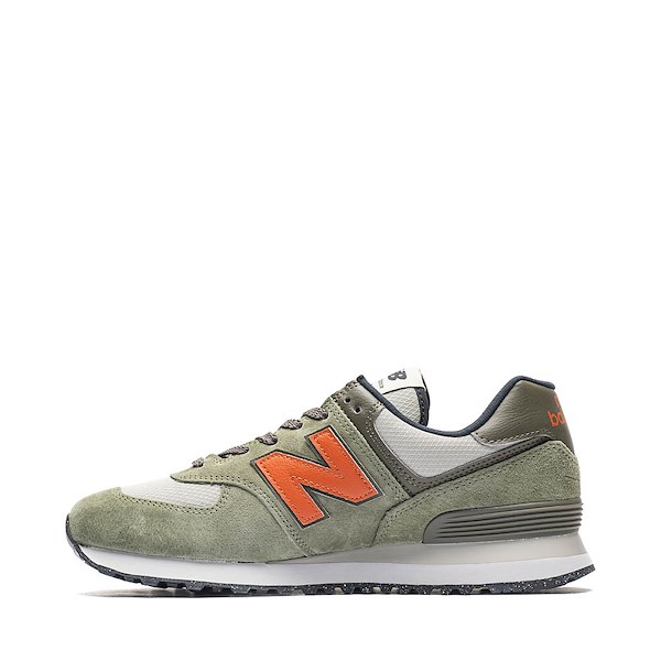 alternate view New Balance 574 Athletic Shoe - Dark Olivine / Infield Clay / BlackALT1