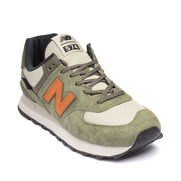 alternate view New Balance 574 Athletic Shoe - Dark Olivine / Infield Clay / BlackALT5