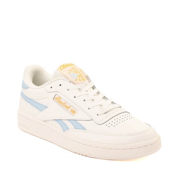 alternate view Womens Reebok Club C Revenge Athletic Shoe - Chalk / Soft BlueALT5