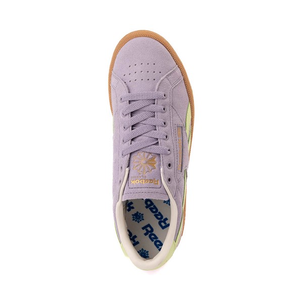 alternate view Chaussure athlétique Reebok Club C Grounds UK pour femmes - Lavande / Vert limeALT2