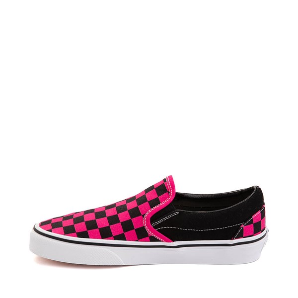 Vans Slip On Checkerboard Skate Shoe Pink Black JourneysCanada