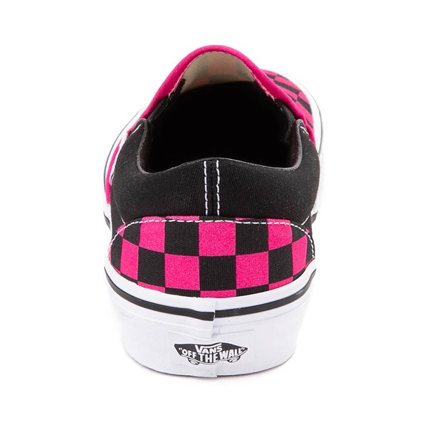 alternate view Chaussure de skate sans lacets Vans à motif en damier - Rose / NoireALT4