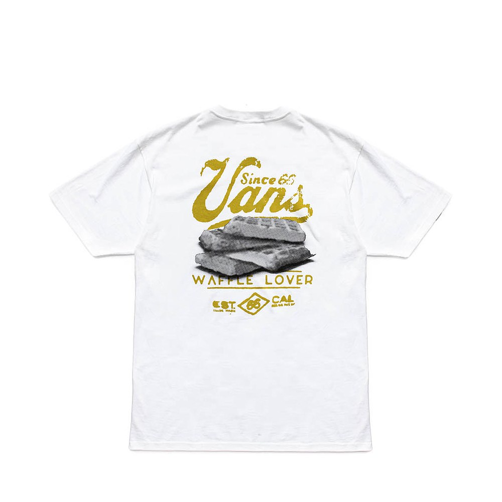 Mens Vans Waffles Tee - White