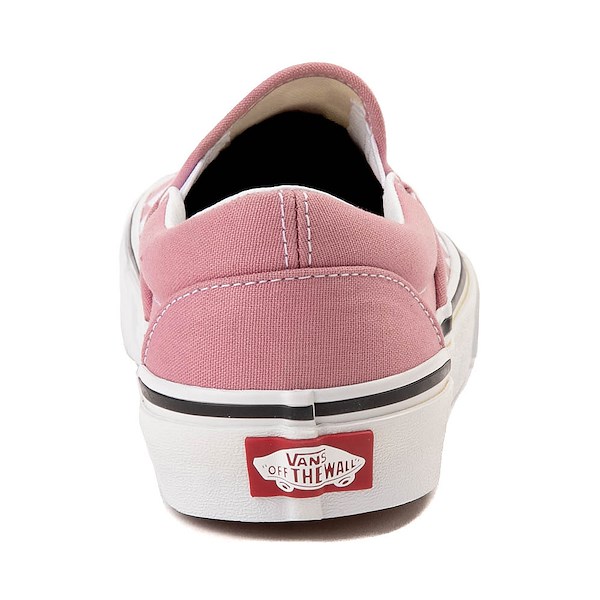 alternate view Chaussure de skate sans lacets Vans à motif en damier - Rose / BlancheALT4