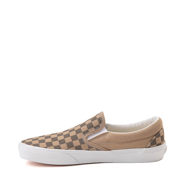 alternate view Vans Slip-On Checkerboard Skate Shoe - Block BrownALT1