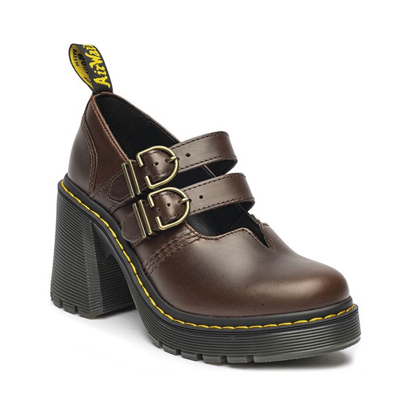 alternate view Womens Dr. Martens Eviee Mary Jane Casual Shoe - Dark BrownALT5