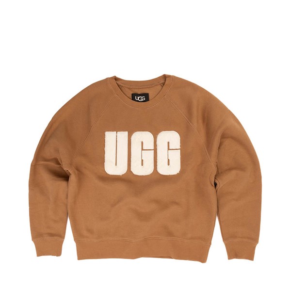 Womens UGG® Madeline Fuzzy Logo Sweatshirt - Chestnut