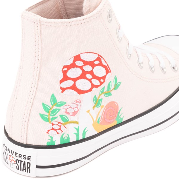 alternate view Basket Converse Chuck Taylor All Star Hi Mushroom Garden - Rose poudréALT4B