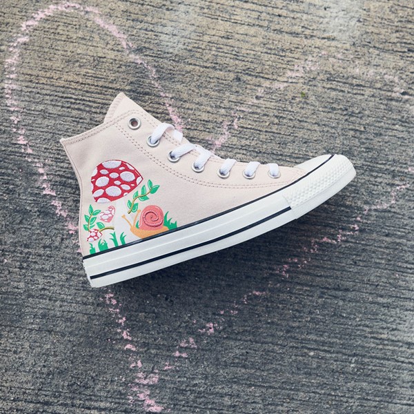 alternate view Basket Converse Chuck Taylor All Star Hi Mushroom Garden - Rose poudréHERO