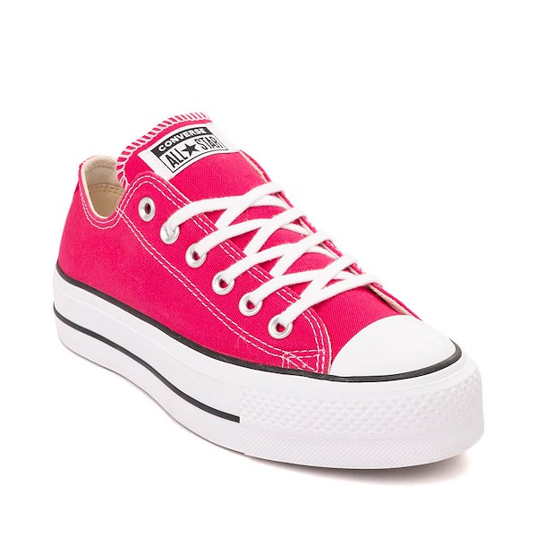 alternate view Womens Converse Chuck Taylor All Star Lift Lo Sneaker - Cerise PinkALT5