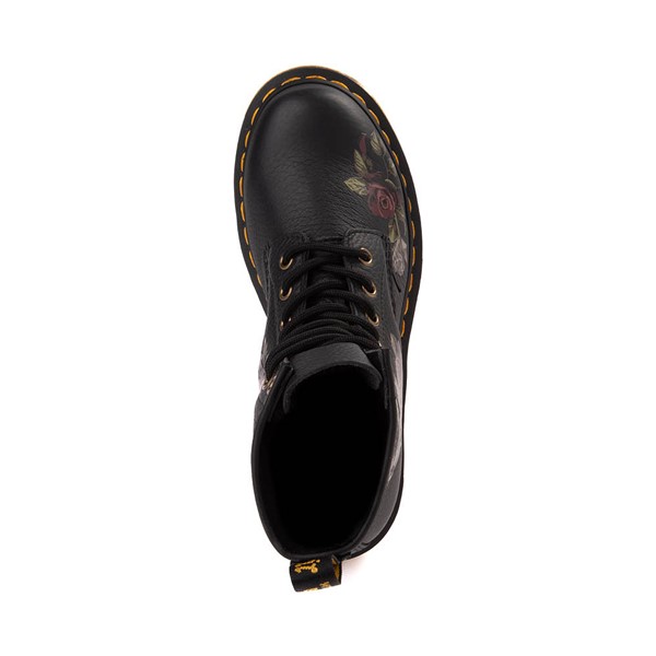 alternate view Dr. Martens 1460 8-Eye Decayed Roses Boot - BlackALT2