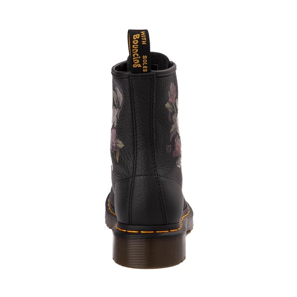 alternate view Dr. Martens 1460 8-Eye Decayed Roses Boot - BlackALT4