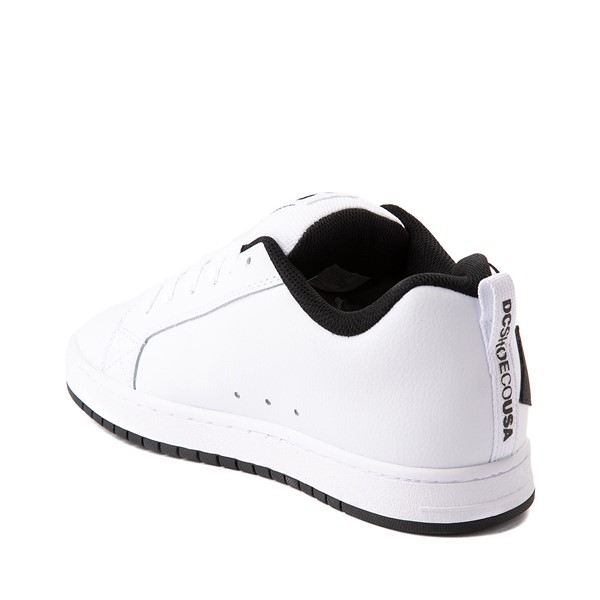 alternate view Mens DC Court Graffik Skate Shoe - White / BlackALT1