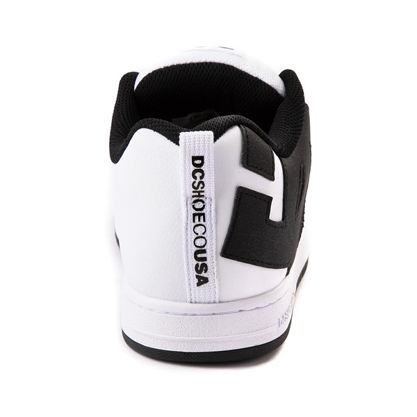 alternate view Mens DC Court Graffik Skate Shoe - White / BlackALT4
